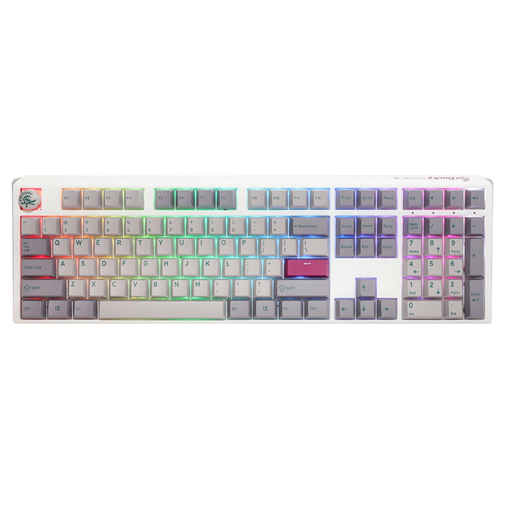 Ducky One3 Mist Grey100% RGB 雪霧PBT二色機械式鍵盤銀軸中文| 有線