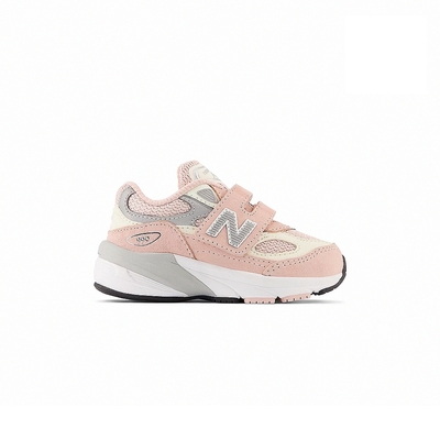 new balance nb 990 童鞋 小童 粉色 麂皮 黏帶 休閒鞋 iv990pk6