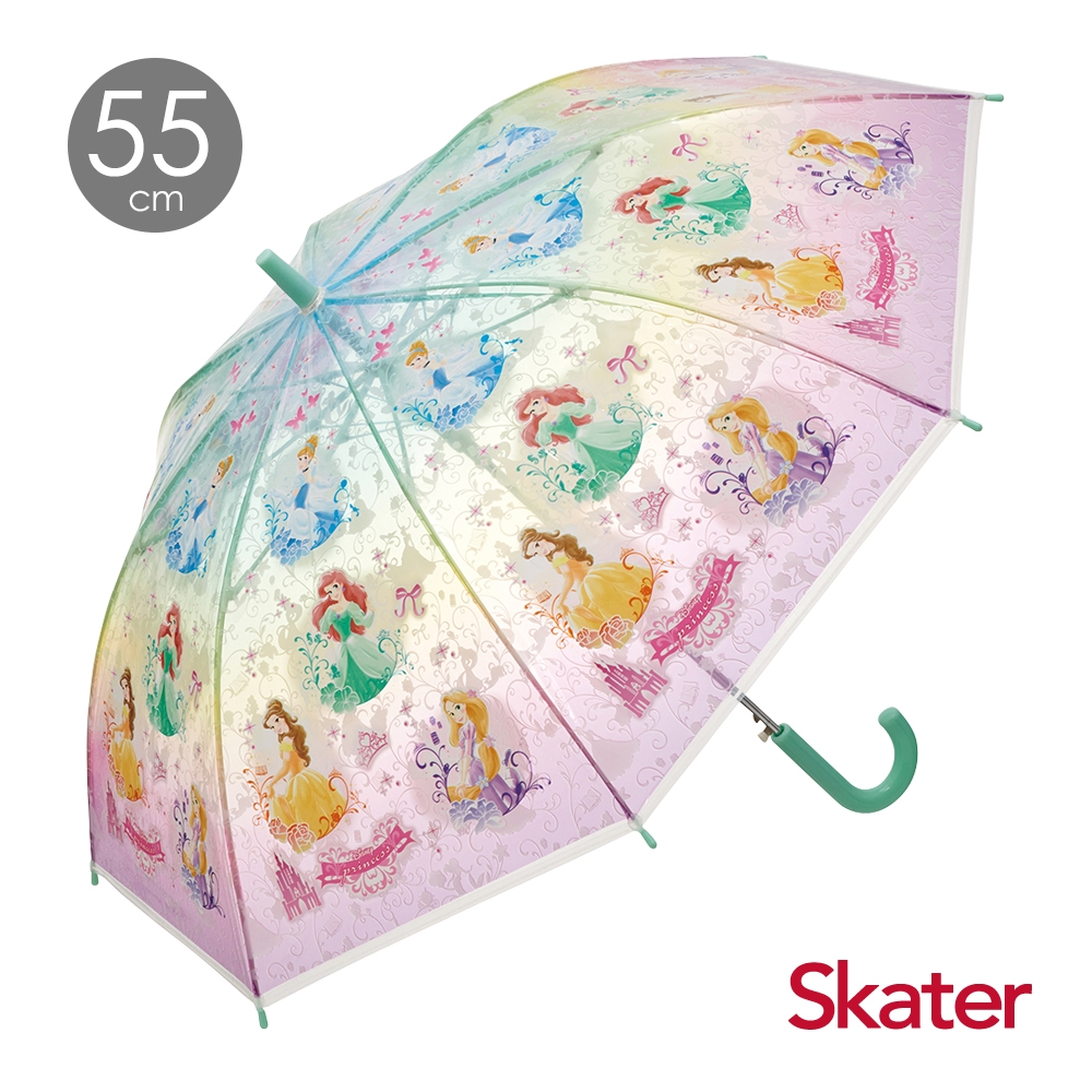 Skater 透明雨傘(55cm)迪士尼公主