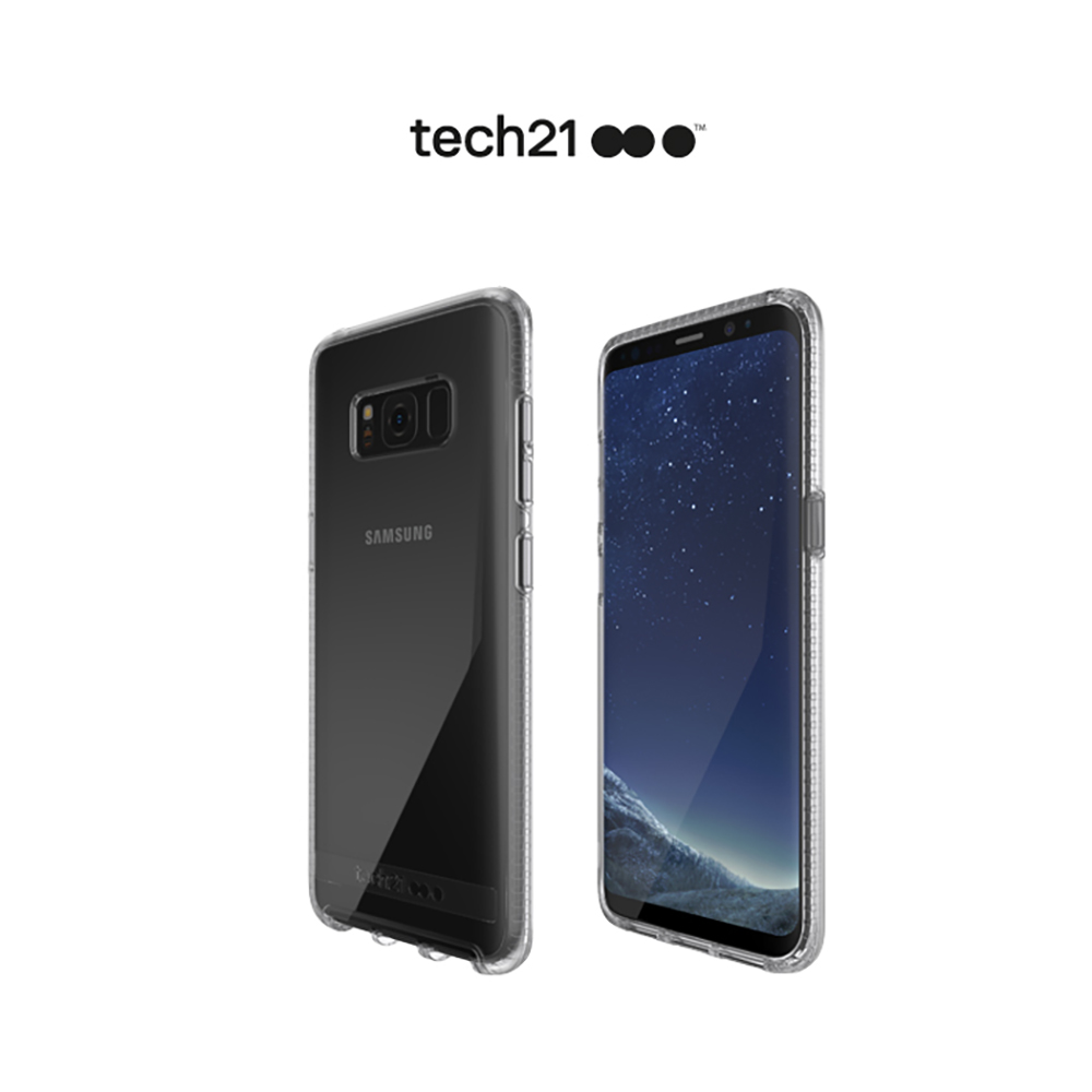 Tech21 英國抗衝擊 Pure Clear Samsung S8+ 防撞硬式清透保護殼