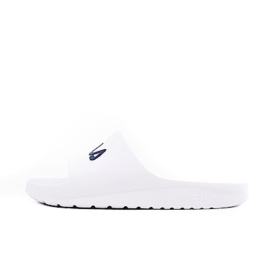 Fila Sleek Slide [4-S355W-113] 男女 拖鞋 基本款 LOGO 夏季 海灘 情侶穿搭 白