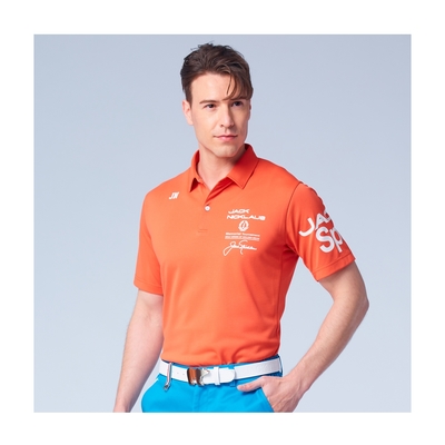 【Jack Nicklaus 金熊】GOLF男款胸前印花高爾夫球衫/POLO衫