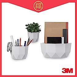 [阿虎福袋] 3M無痕LIFESTYLE系列-大+中+小型置物盒(白)