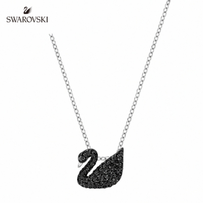 施華洛世奇 Iconic Swan 經典黑天鵝水晶鏈墜