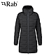 【RAB】Cubit Stretch Down Parka 羽絨連帽長版外套 女款 烏木灰 #QDB41 product thumbnail 1