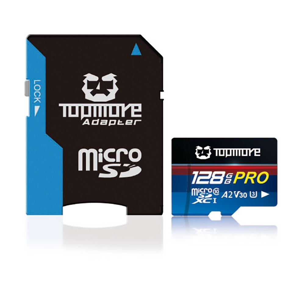 TOPMORE GAME-PRO MicroSDXC UHS-I U3 A2 V30 記憶卡128GB 公司貨