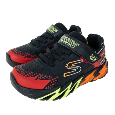 SKECHERS 童鞋 男童系列 燈鞋 FLEX-GLOW BOLT - 400138LBKRD