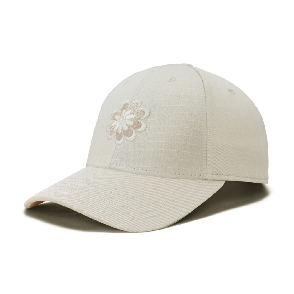 CONVERSE MIXED MATERIAL BASEBALL CAP 休閒帽 男帽 女帽 小花帽 米白色 10023835-A01