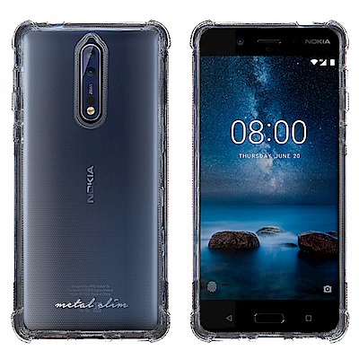 Metal-Slim Nokia 8 防摔抗震空壓手機殼