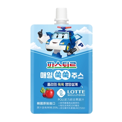 Lotte 韓國樂天POLI波力綜合果蔬汁(80ml)
