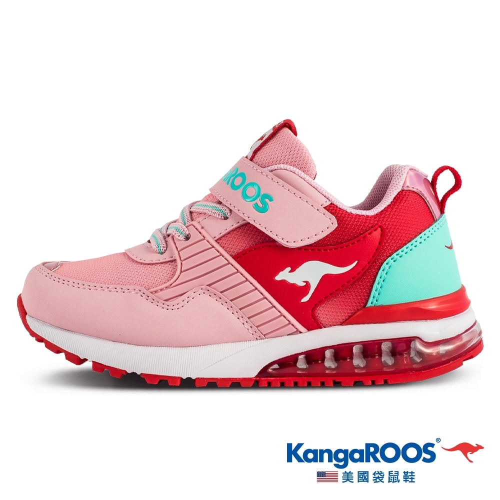 KangaROOS 美國袋鼠鞋 童鞋 SHIELD WR 防潑水機能運動鞋/跑鞋/休閒鞋(粉/紅-KK11333)