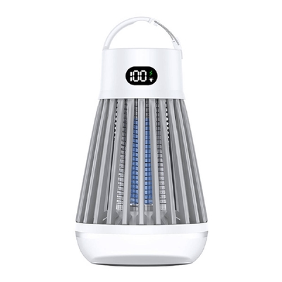 [樂善 ] 無線電擊式捕蚊燈 具照明功能 、 USB充電 、 電源顯示功能 360°全面無死角滅蚊，可放誘蚊劑