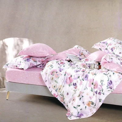 Saint Rose 清晨陽光 加大 頂級精緻100%純天絲枕套床包三件組