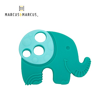 【MARCUS&MARCUS】動物樂園感官啟發固齒玩具-大象(綠)