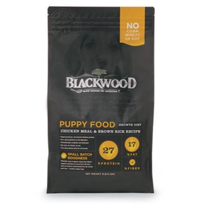 美國BLACKWOOD柏萊富-天然寵糧特調幼犬成長配方(雞肉+糙米) 15LB/6.8KG(購買第二件贈送寵物零食x1包)