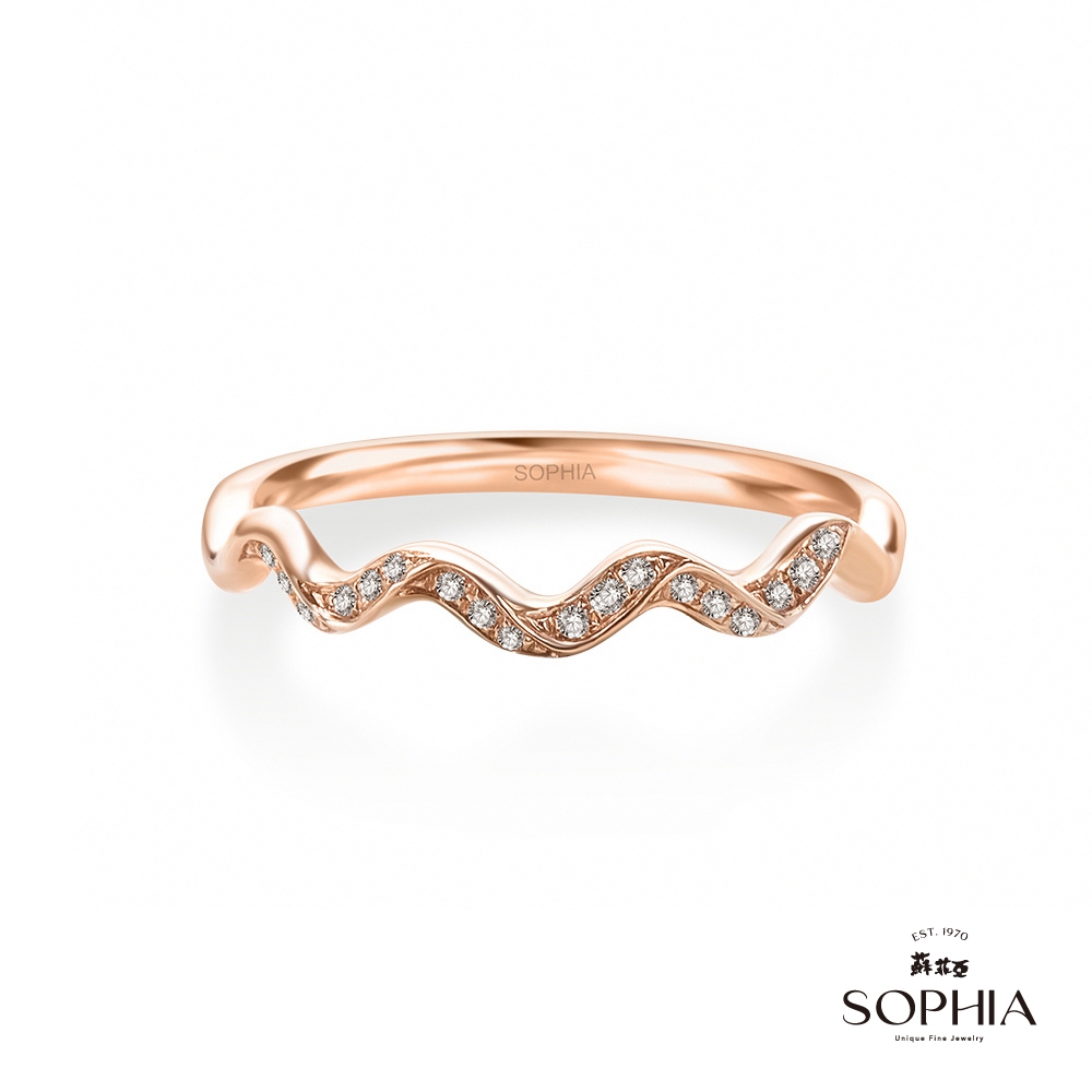 SOPHIA 蘇菲亞珠寶 - 女王皇冠 14K玫瑰金 鑽石戒指