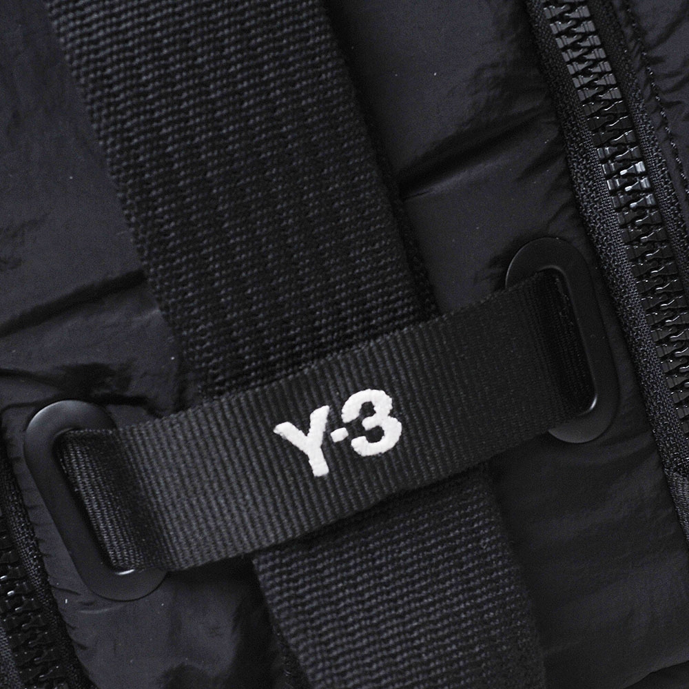 Y-3 UT BP 高質感尼龍字母Y-3 Logo刺繡山本耀司大後背包(黑色/大