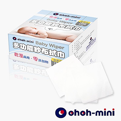 【ohoh-mini 孕產用品】乾濕兩用多功能拭紙巾25枚x12盒