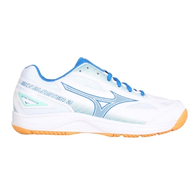 MIZUNO WIDE SKY BLASTER 3男女羽球鞋-運動 美津濃 71GA234510 白藍