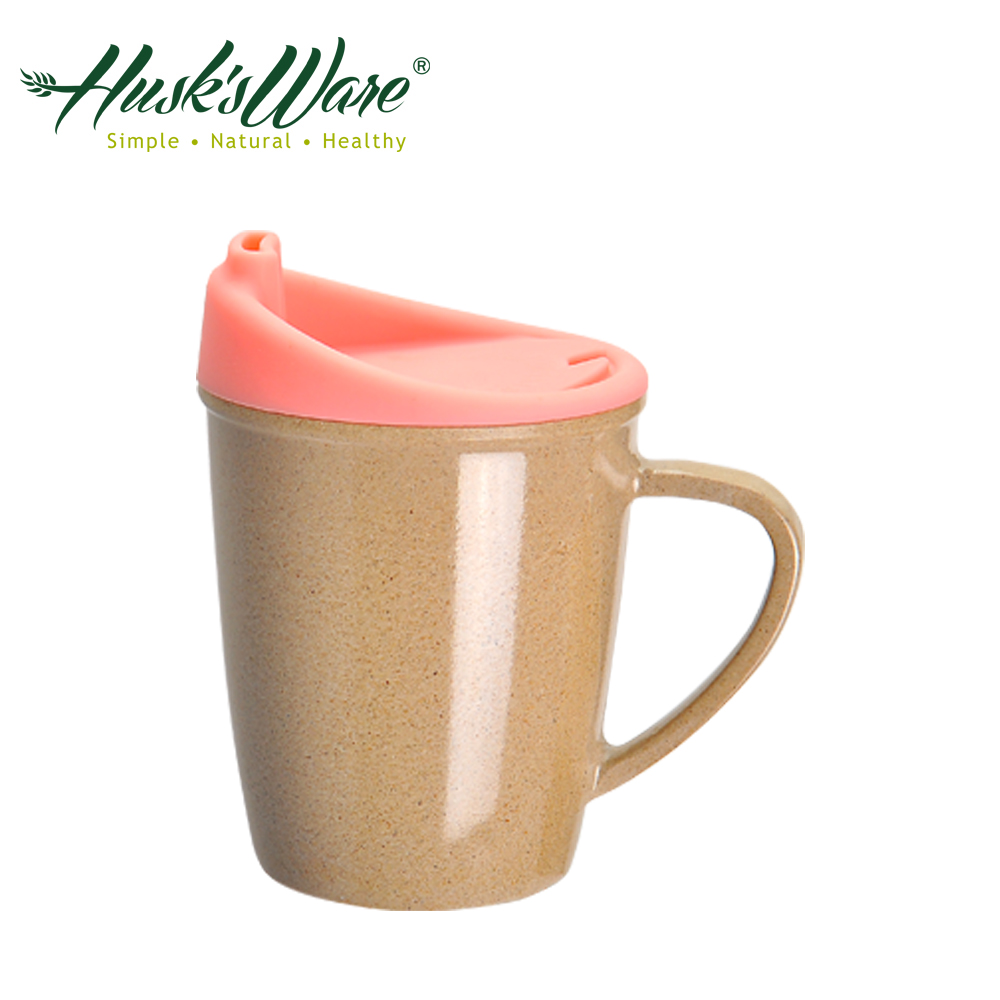 美國Husk’s ware稻殼天然無毒環保兒童水杯-粉紅色