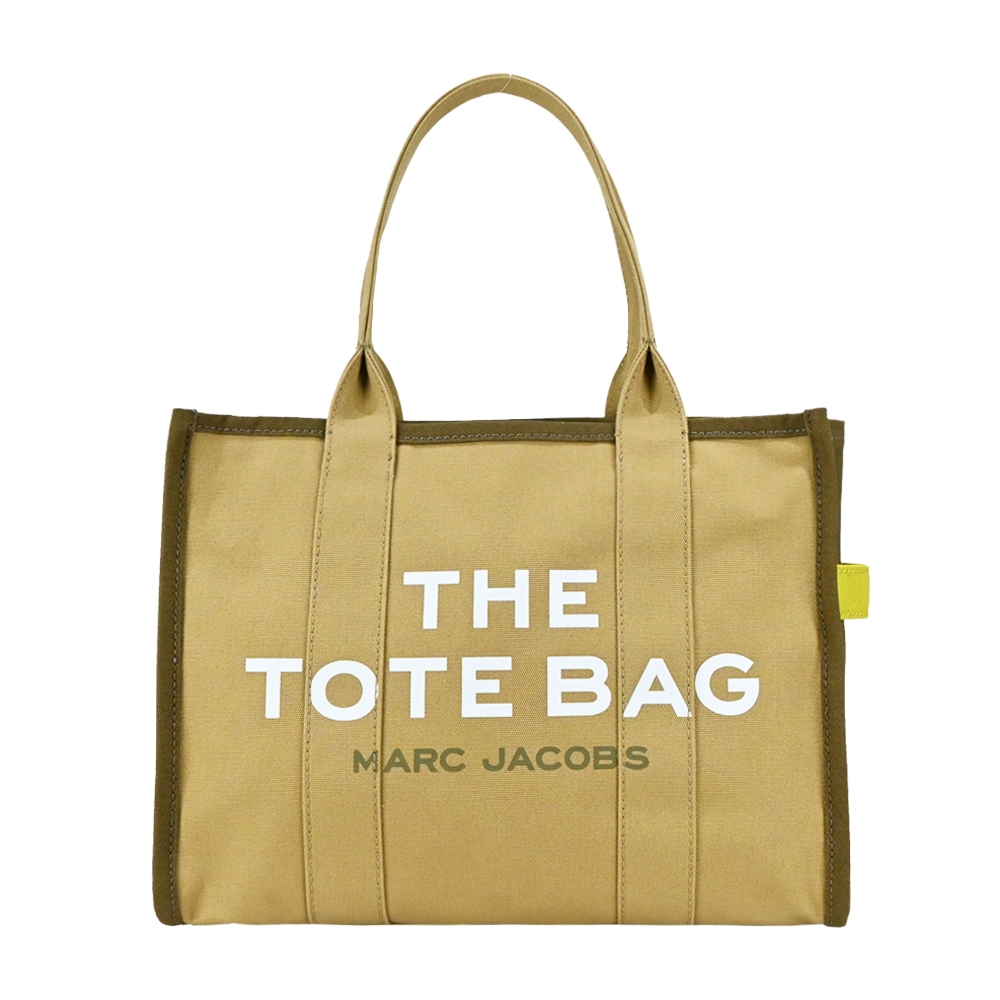 MARC JACOBS THE COLORBLOCK TOTE字母印花帆布托特包-綠