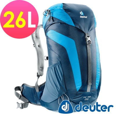 【德國DEUTER】AC LITE 26L網架直立式透氣登山背包3420316深藍/藍