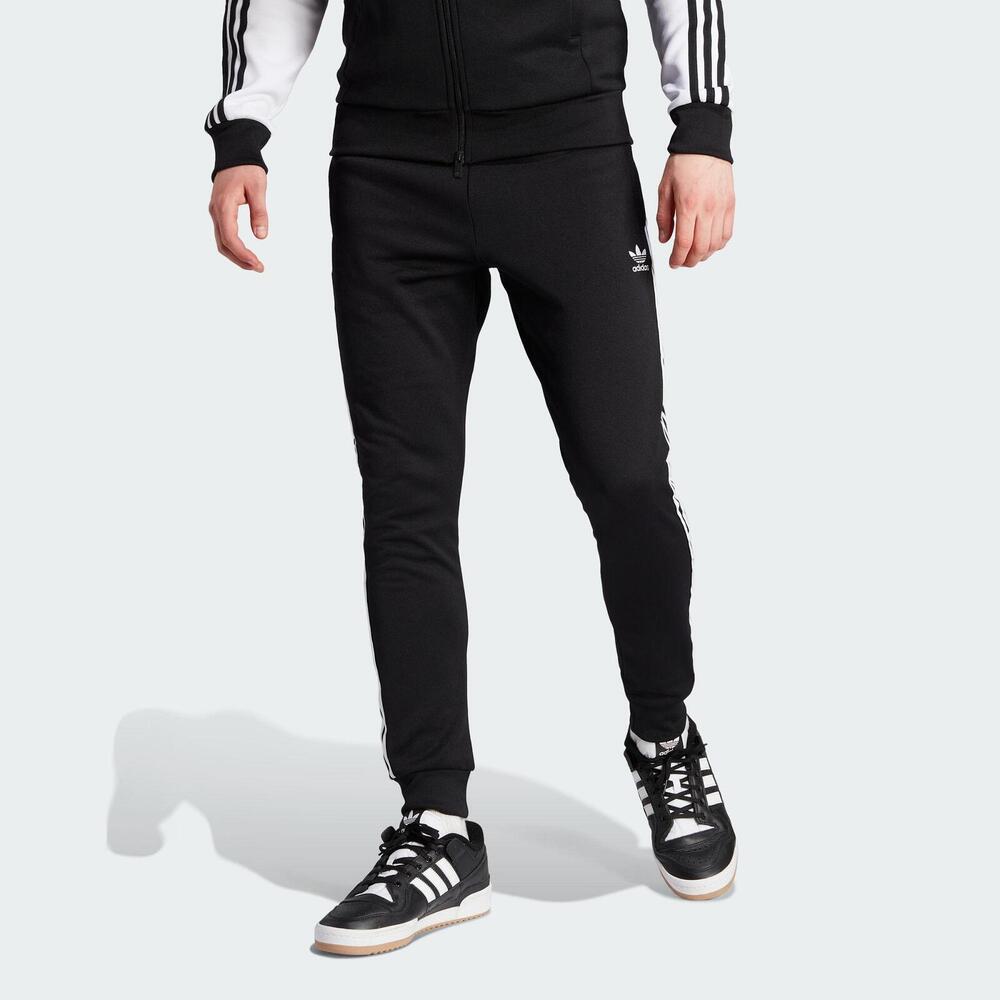 Adidas SST TP IL2488 男 長褲 亞洲版 運動 休閒 經典 三葉草 羅紋褲腳 合身 舒適 黑白