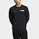 Adidas Th Ref Swt [HY5837] 男 長袖上衣 運動 訓練 休閒 簡約 棉質 舒適 亞洲版 黑 product thumbnail 1