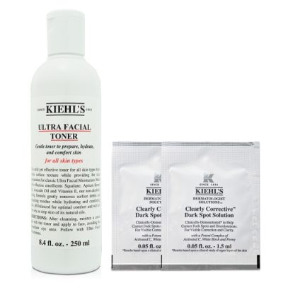 KIEHLS契爾氏 冰河保濕機能水250ml 贈 激光極淨白淡斑精華1.5ml*2