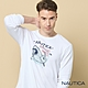 Nautica 男裝 鯊魚圖騰印花長袖T恤-白 product thumbnail 1