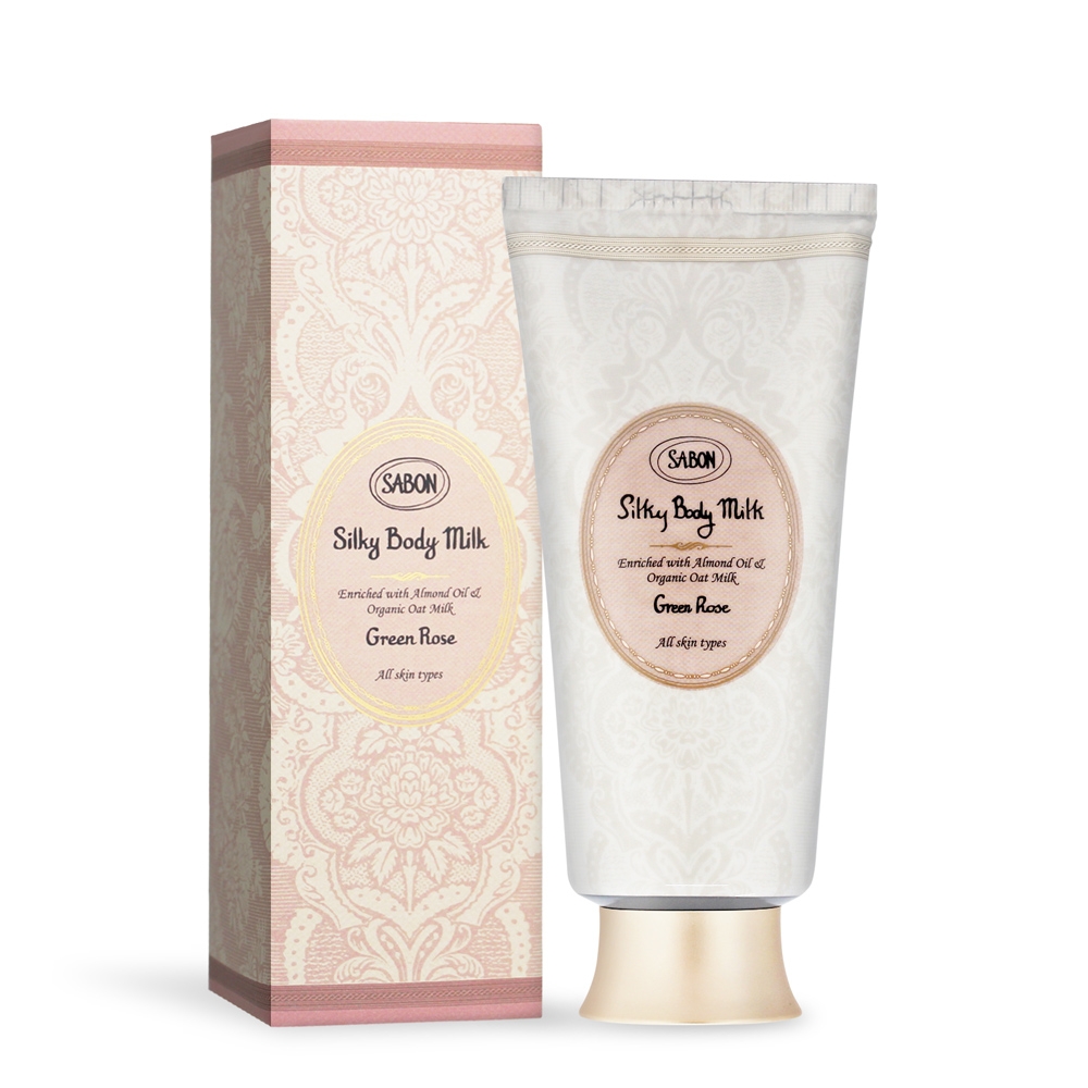 SABON 以色列綠玫瑰絲綢身體乳液200ml(管裝)-國際航空版