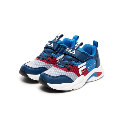 FILA KIDS 大童運動鞋-藍 3-J413W-321