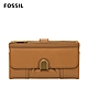 FOSSIL Cora 掀蓋釦式手拿長夾-駝色 SL6464231 product thumbnail 1