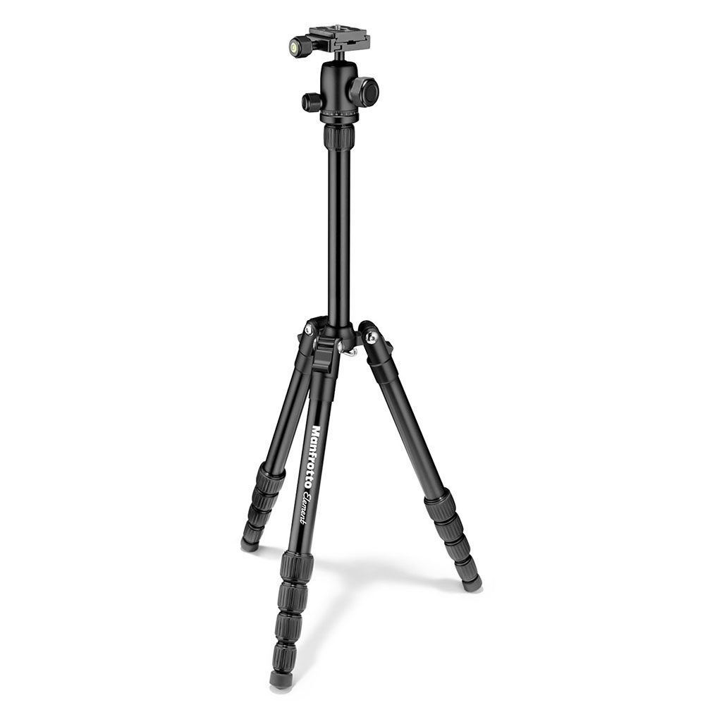 Manfrotto Element 鋁合金小型腳架-黑色(MKELES5BK-BH)