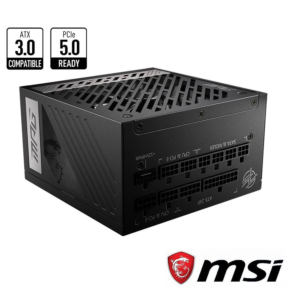 MSI微星 MPG A1000G PCIE5 電源供應器