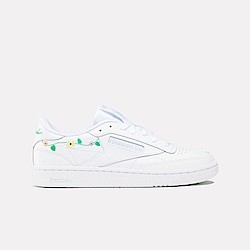 Reebok Club C 85 [100202092] 女 休閒鞋 經典 網球鞋 簡約 百搭 低筒 花卉 白 淺藍