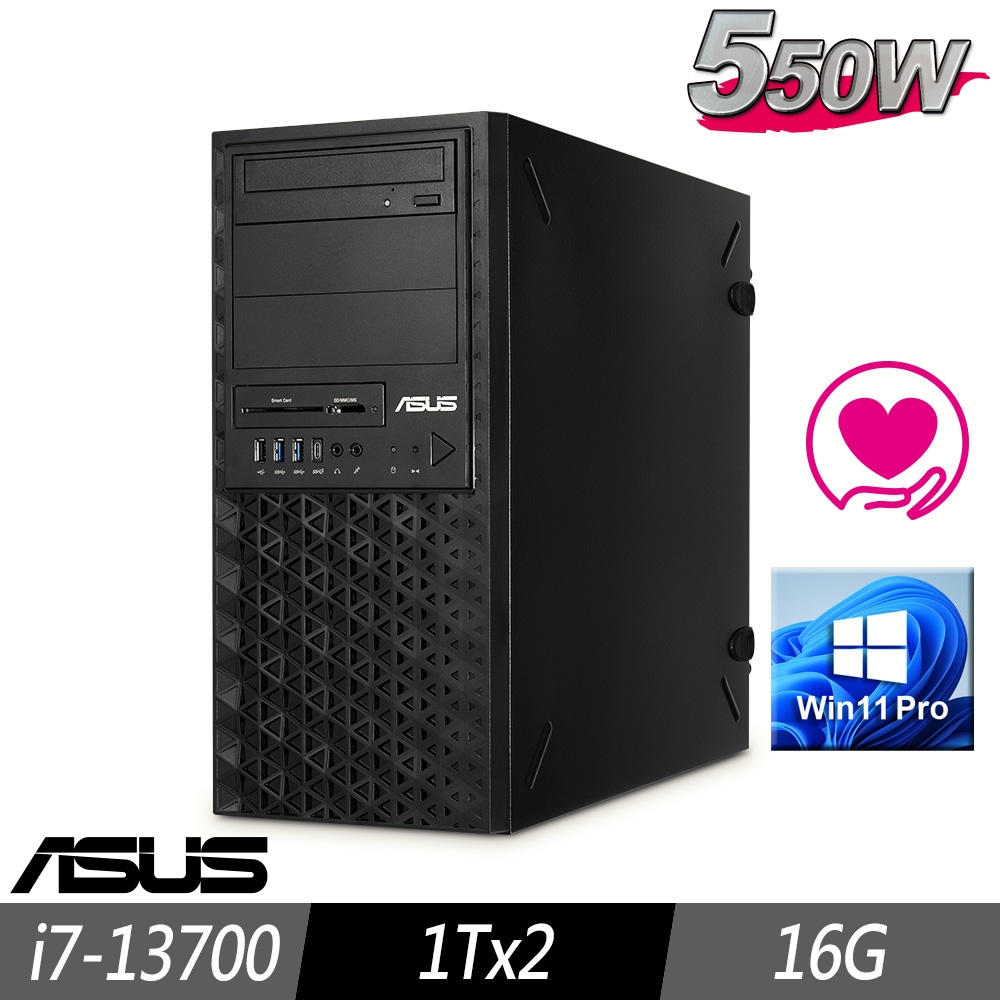 (W11P會計系統專用機)ASUS 華碩 WS760T 工作站 i7-13700/16G/1TBx2/550W/W11P