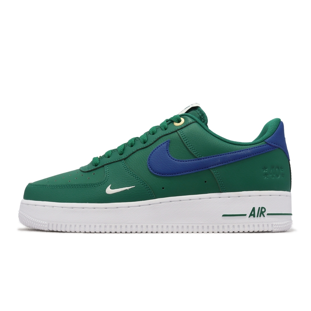 Nike 休閒鞋Air Force 1 07 LV8 綠藍白AF1 40周年男鞋小勾DQ7658-300