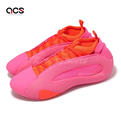 adidas 籃球鞋 Harden Vol 8 男鞋 粉 橘 Flamingo Pink 哈登 Boost 緩衝 IE2698