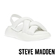 STEVE MADDEN-HAZZIE 胖胖交叉帶厚底涼鞋-白色 product thumbnail 1