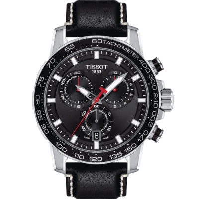 TISSOT 天梭 官方授權SUPERSPORT 競速賽車運動時尚錶(T1256171605100)45.5mm /黑