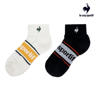 法國公雞牌短襪/運動襪/休閒襪-兩入組 中性 黑/米黃色 LWR0320199