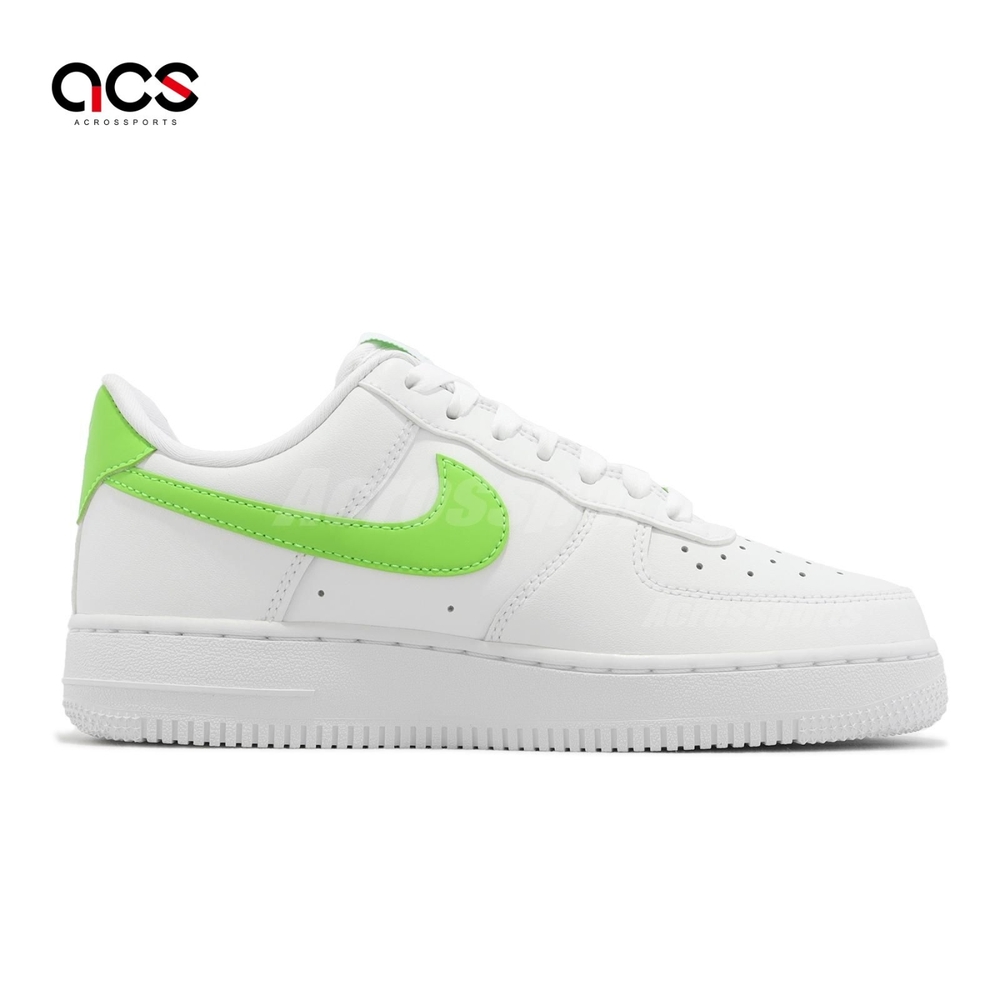 Nike 休閒鞋Wmns Air Force 1 07 女鞋白綠皮革低筒AF1 DD8959-112