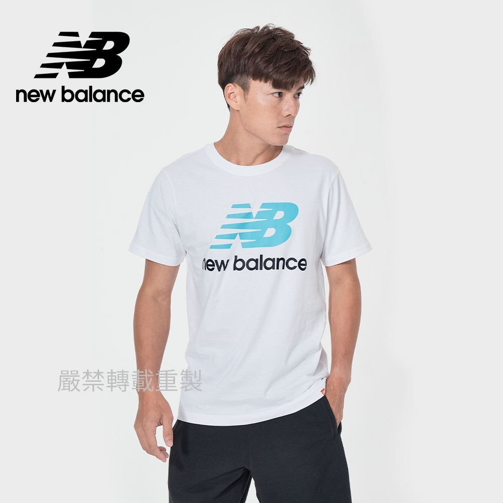 【New Balance】短袖T恤_男性_白色_AMT01575VLS