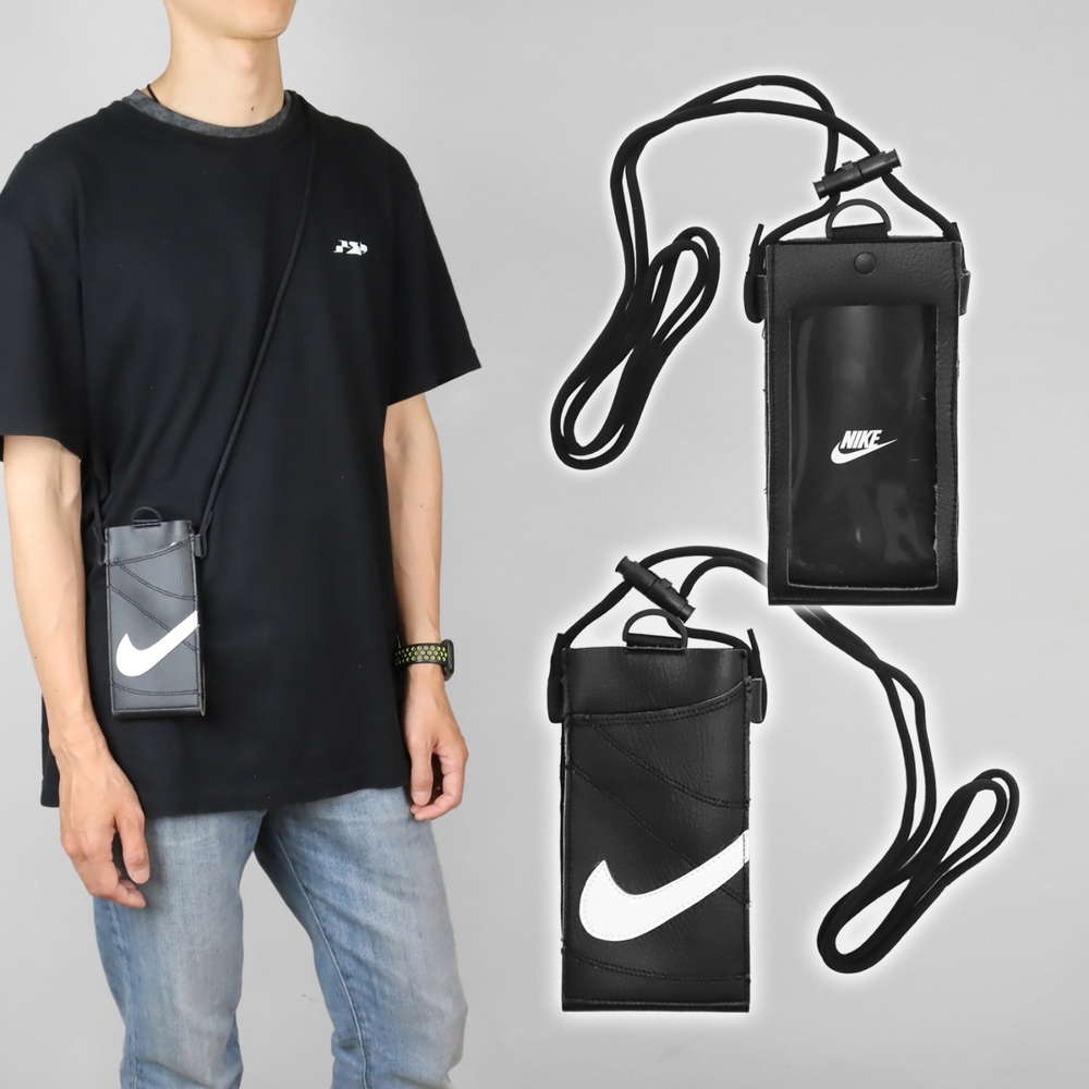 Nike 手機斜背包 Premium Phone Crossbody Bag 黑 白 可觸控 可調背帶 小包 N101003609-1OS