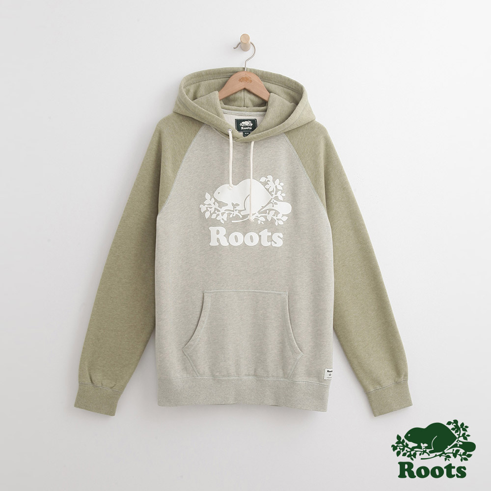 Roots-男裝-庫柏海狸連帽上衣- 綠