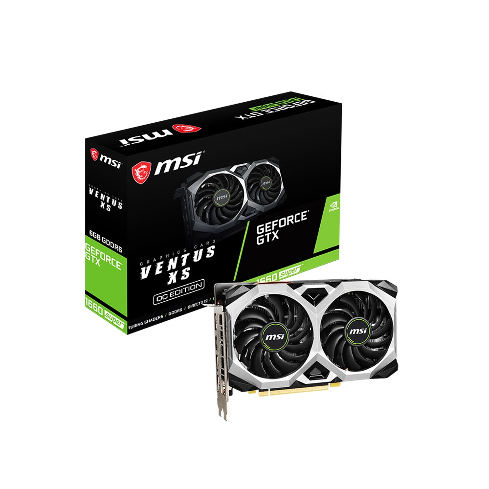 MSI 微星】GTX 1660 SUPER VENTUS XS OC 6G PCI-E顯示卡| GTX 16 系列