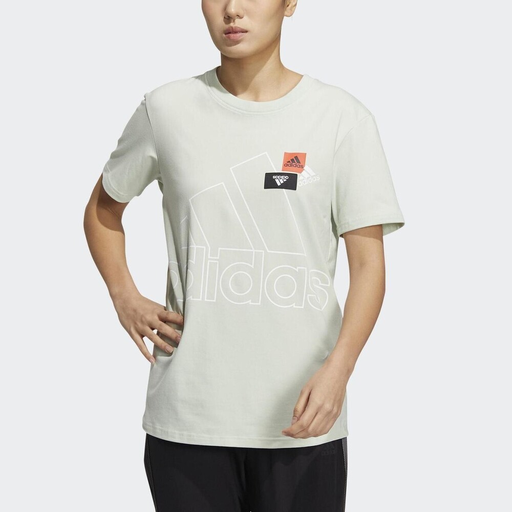 Adidas Brd Tee HM5288 女 短袖 上衣 T恤 運動 休閒 柔軟 棉質 彈性 舒適 愛迪達 綠