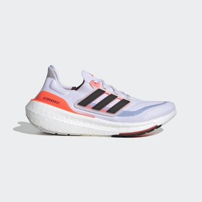 ADIDAS ULTRABOOST LIGHT 男女慢跑鞋-白橘-HQ6351