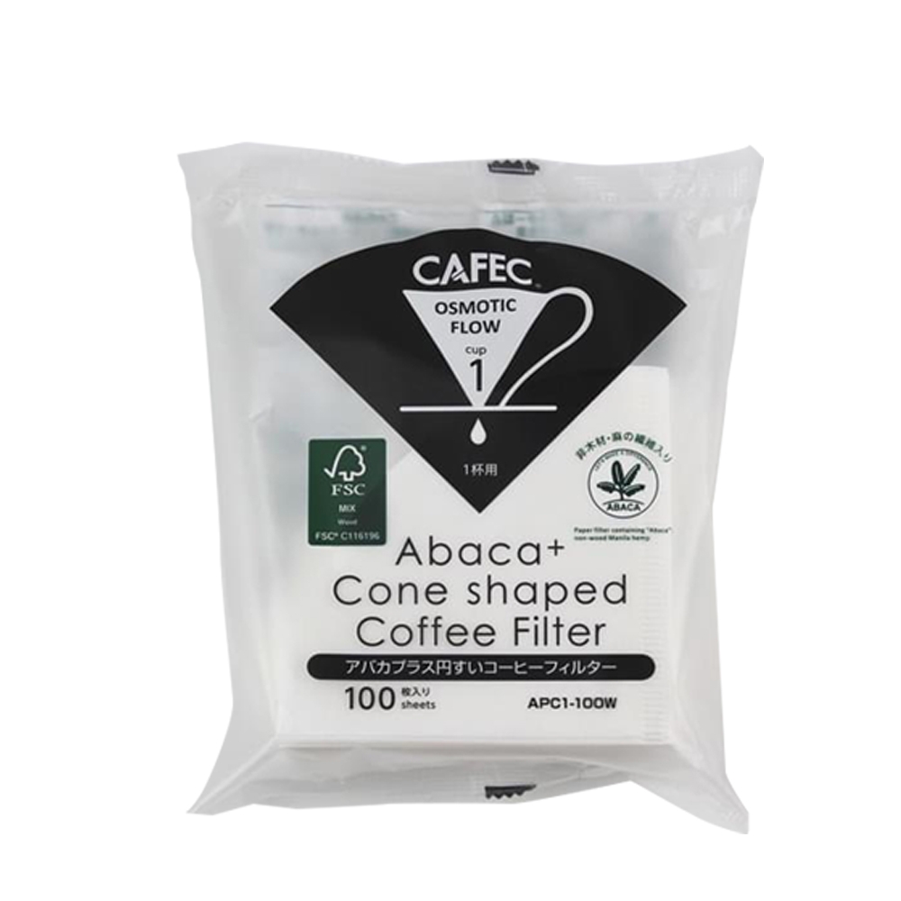 CAFEC】日本製白色Abaca Plus濾紙100張(適用V形濾杯)-2~4人份| 其他